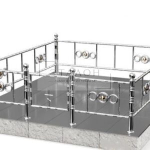 Ограда из нержавеющей стали ОНС 008. Цена за м.п.