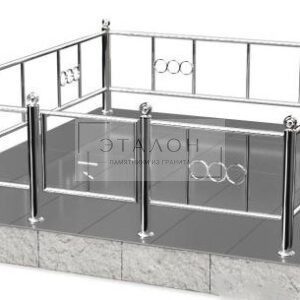 Ограда из нержавеющей стали ОНС 006. Цена за м.п.