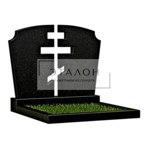 Памятник семейный на двоих с парящим крестом ПС-008