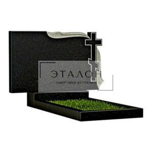 Памятник на двоих с крестом ПДК-003. Размер 100х60см.