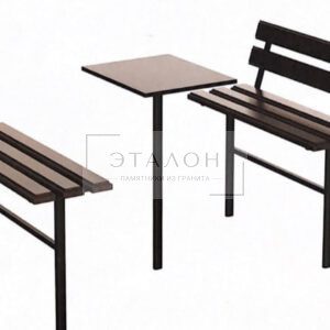 Стол 50х40х80см, скамейка 90х30х45см